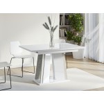 Τραπέζι Doha επεκτεινόμενο I-leuko gualistero - concrete