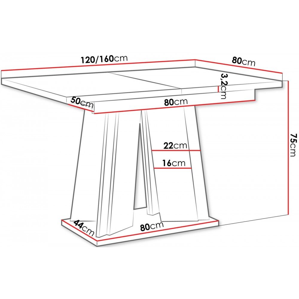 Τραπέζι Doha επεκτεινόμενο I-artisan oak - mauro mat