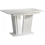 Τραπέζι Doha επεκτεινόμενο ΙΙ-leuko marmaro -leuko gualistero
