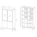 Βιτρίνα Equinox ψηλή