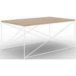 Τραπεζάκι σαλονιού Dente-Leuko Fusiko 100x60x43