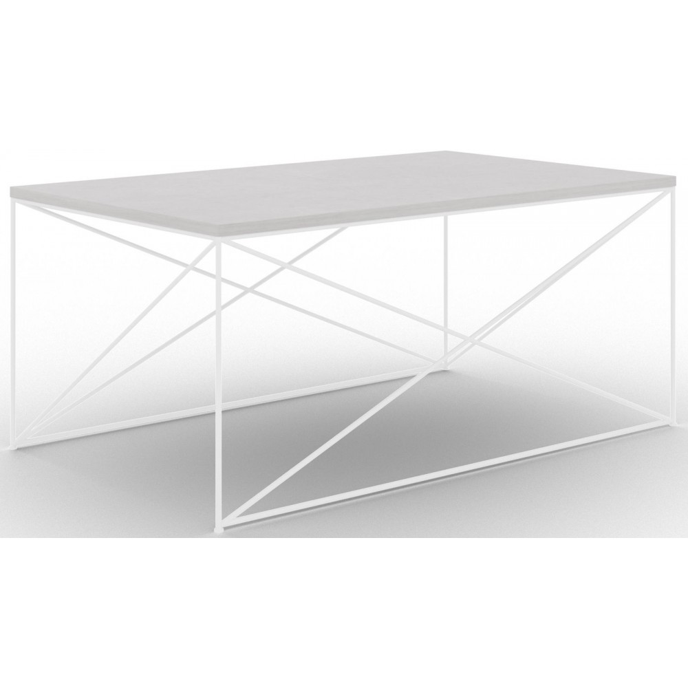 Τραπεζάκι σαλονιού Dente-Leuko-Gkri 100x60x43