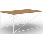 Τραπεζάκι σαλονιού Dente-Leuko - Kafe Skouro 100x60x43