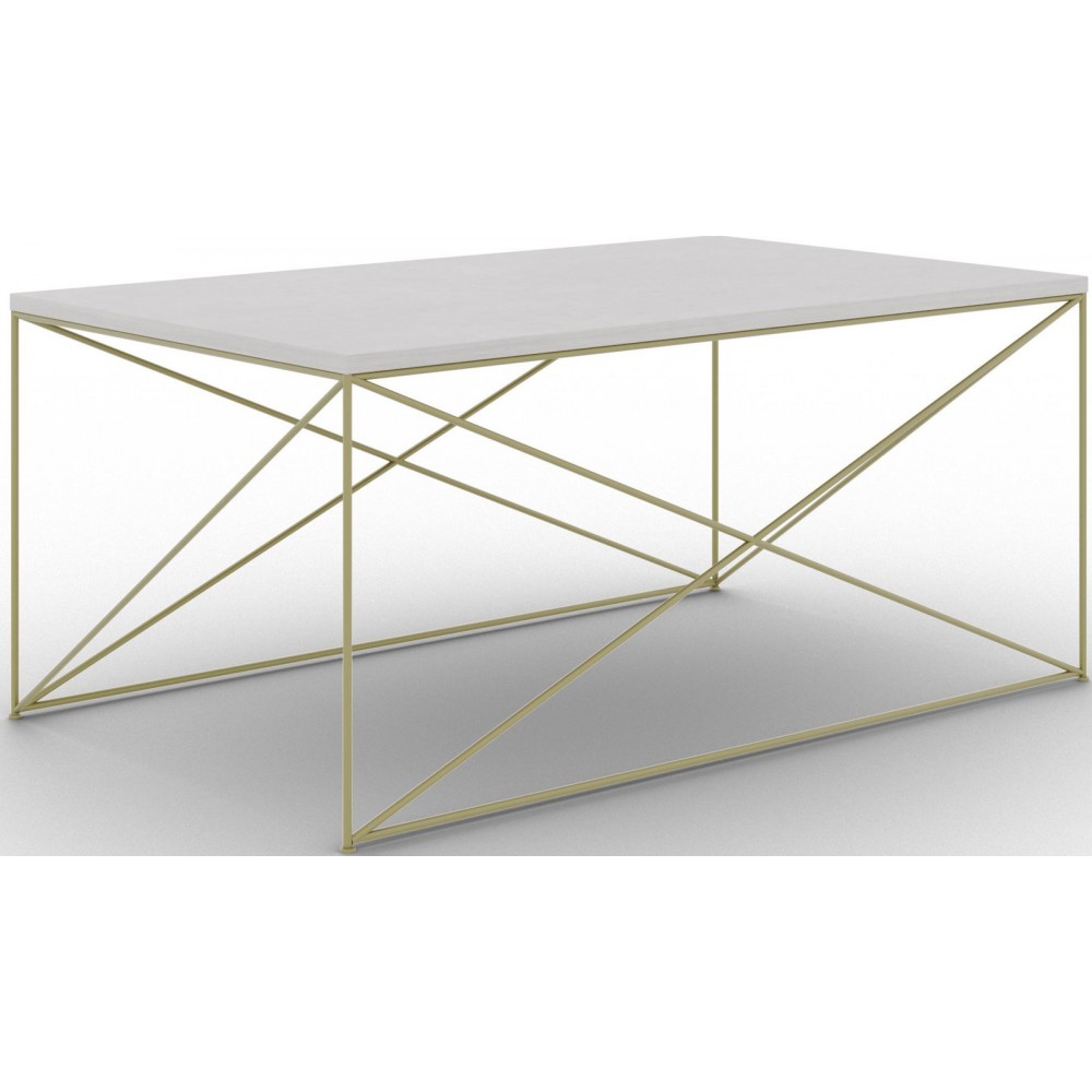 Τραπεζάκι σαλονιού Dente-Gkri-Xryso 100x60x43