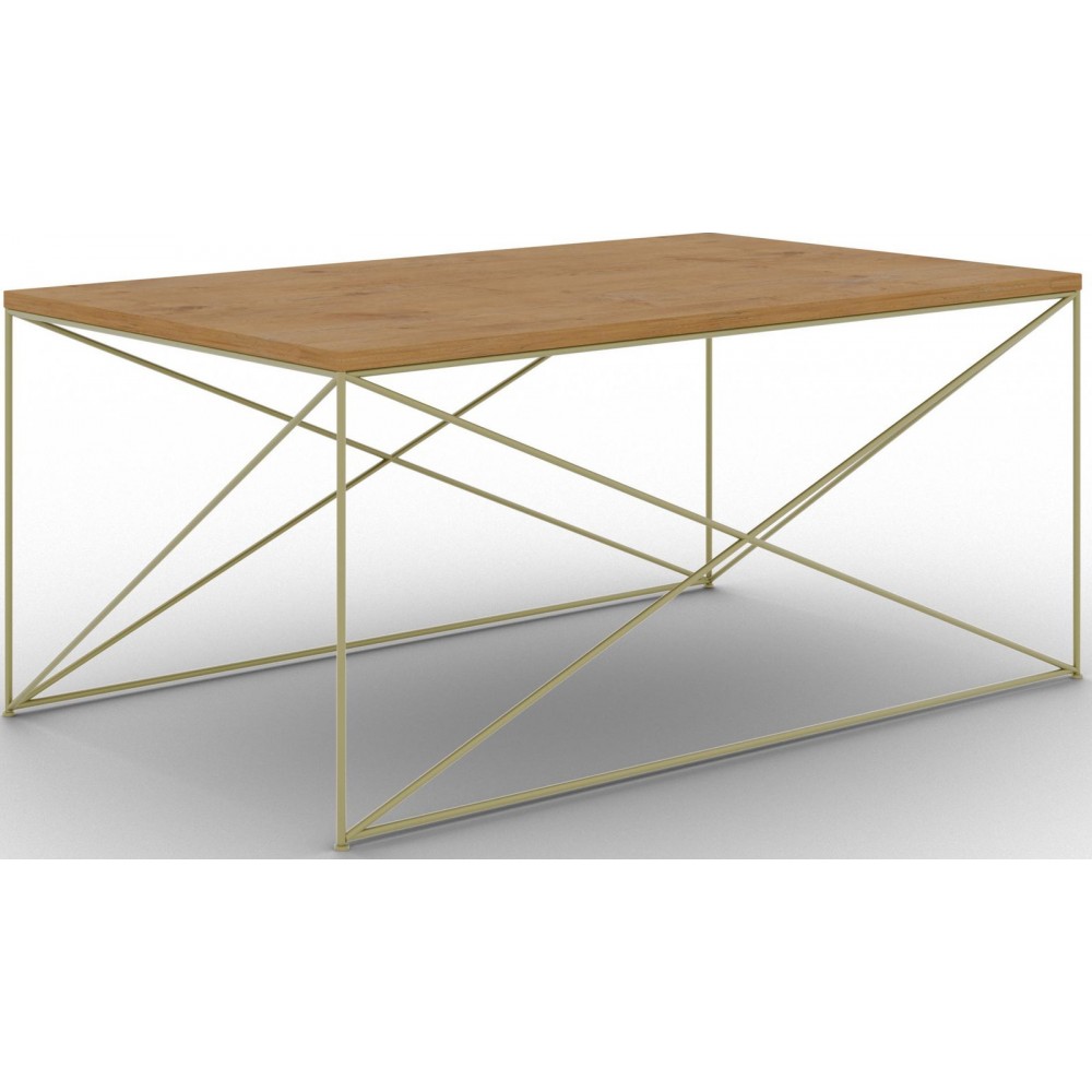 Τραπεζάκι σαλονιού Dente-Kafe-Xryso 100x60x43