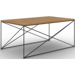 Τραπεζάκι σαλονιού Dente-Fusiko-Mavro 100x60x43