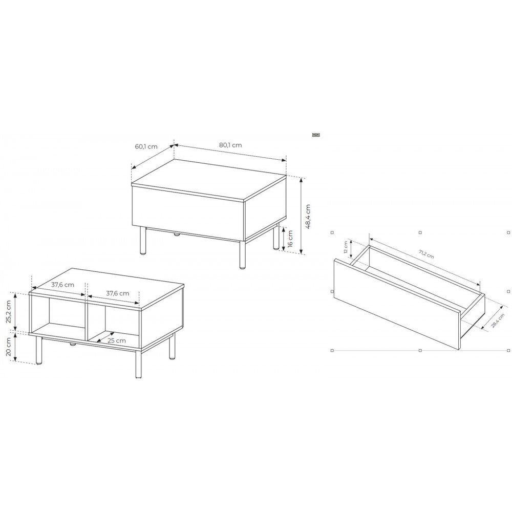 Τραπεζάκι σαλονιού Equinox