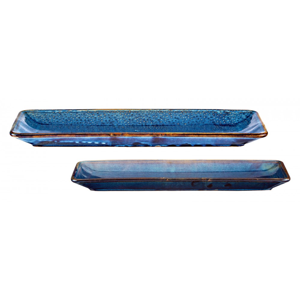 Σετ 2 πιατέλες deep blue