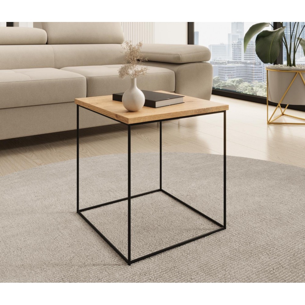 Βοηθητικό τραπεζάκι Dente mini-Fusiko-Mavro 40x40x43