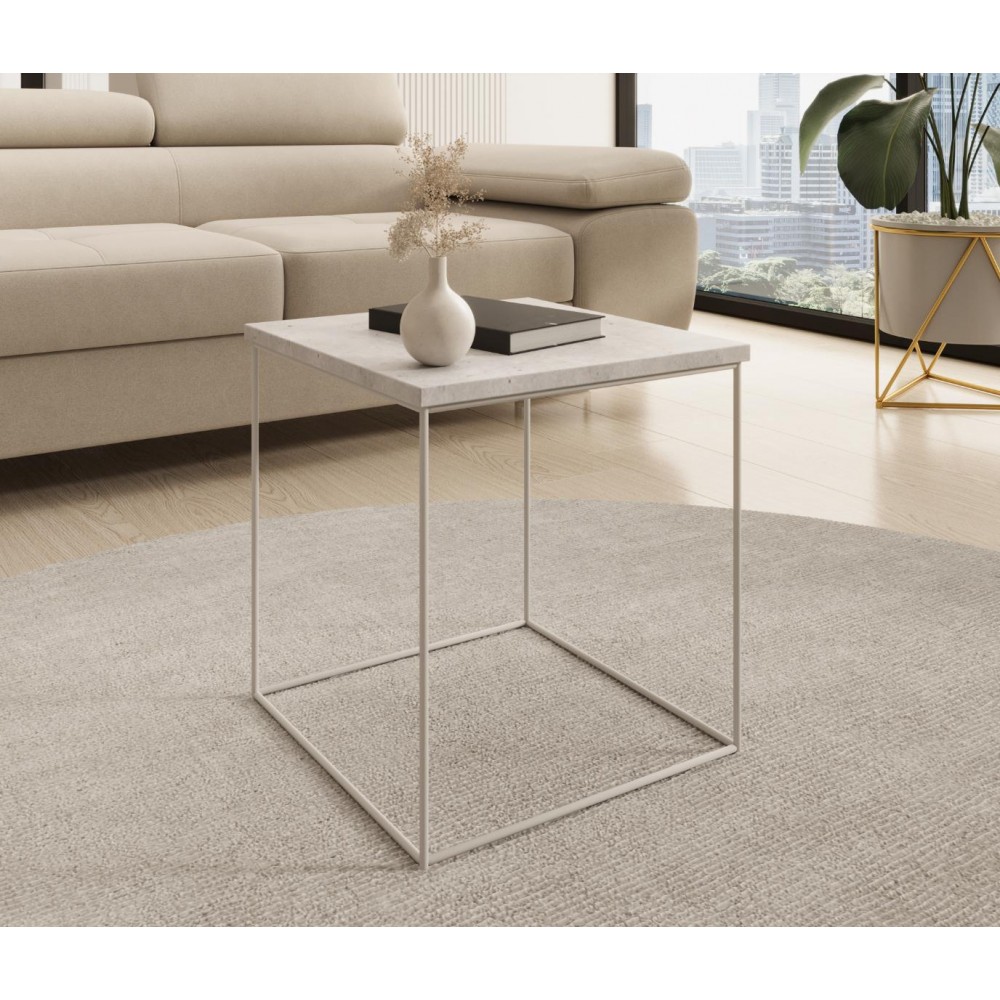 Βοηθητικό τραπεζάκι Dente mini-Leuko-Gkri 40x40x43