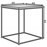 Βοηθητικό τραπεζάκι Dente mini 40x40x43