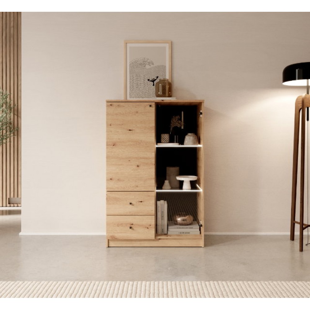Βιτρίνα LIva 80x40x120.5