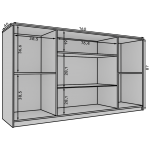 Μπουφές Liva 160x40x87