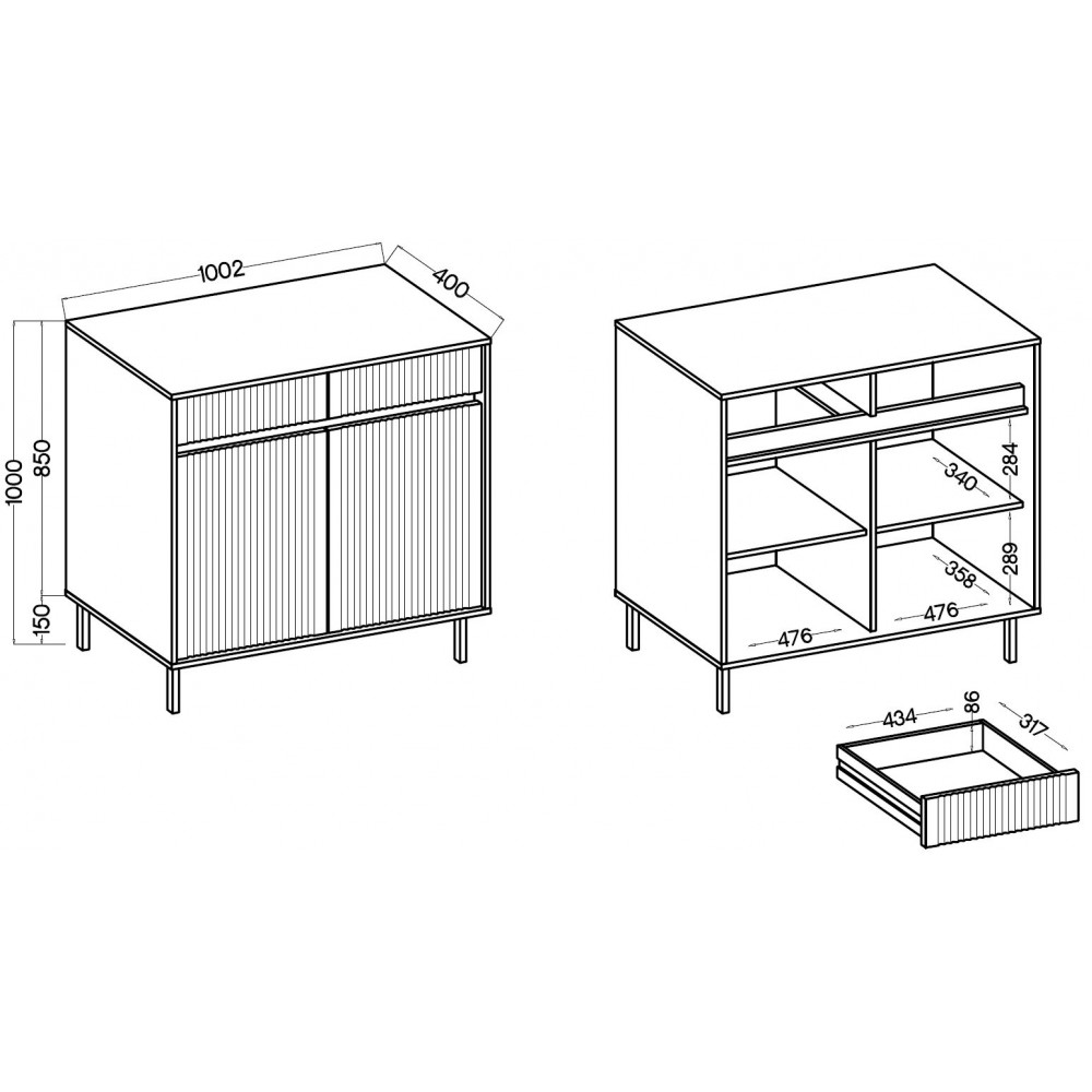 Μπουφές Ohana II-Kafe
