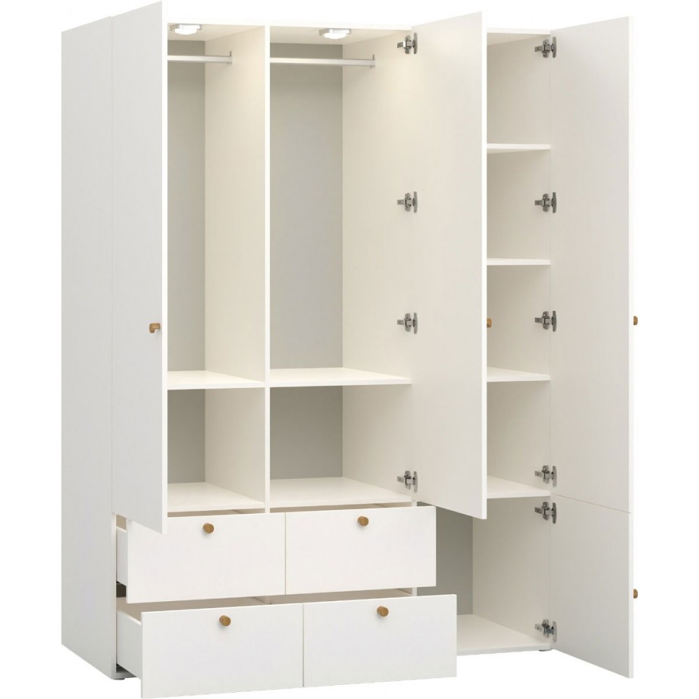 Ντουλάπα Reli Τρίφυλλη -Grey