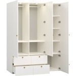 Ντουλάπα Reli Τρίφυλλη -Grey