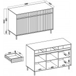 Μπουφές Ohana II Plus-Mpez 148.5x40x100