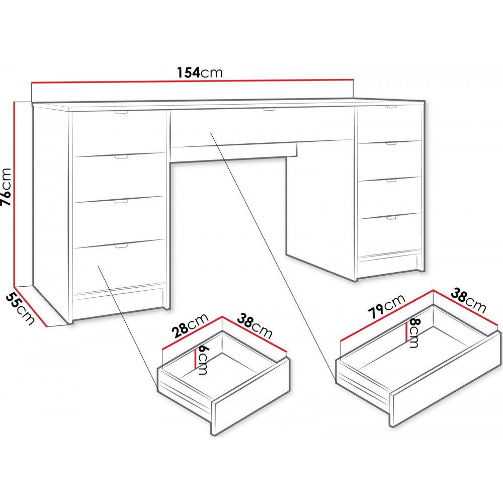 Τουαλέτα Tireno plus 154x55x76