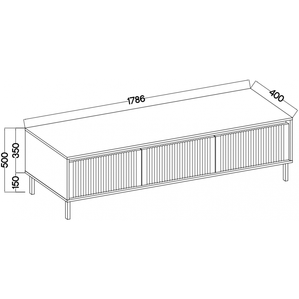 Έπιπλο τηλεόρασης Ohana I Plus-Mpez