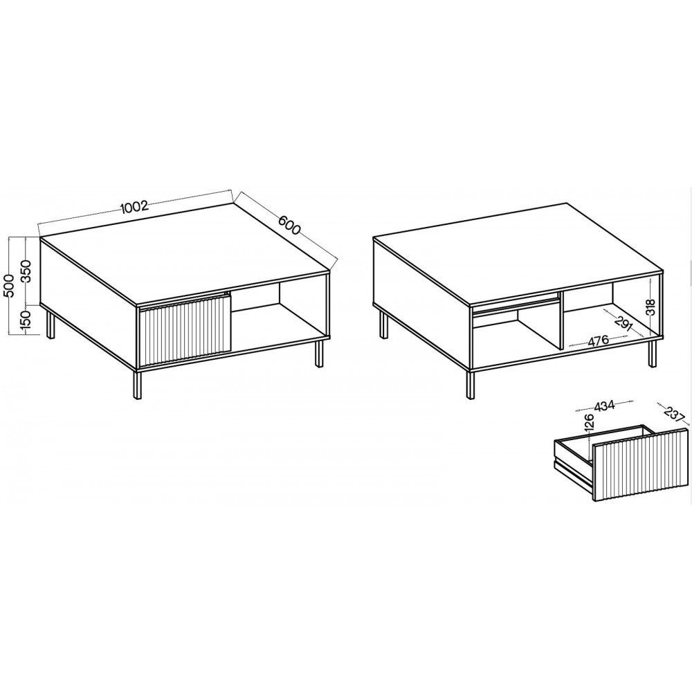 Τραπεζάκι σαλονιού Ohana-Kafe