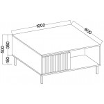 Τραπεζάκι σαλονιού Ohana-Mpez