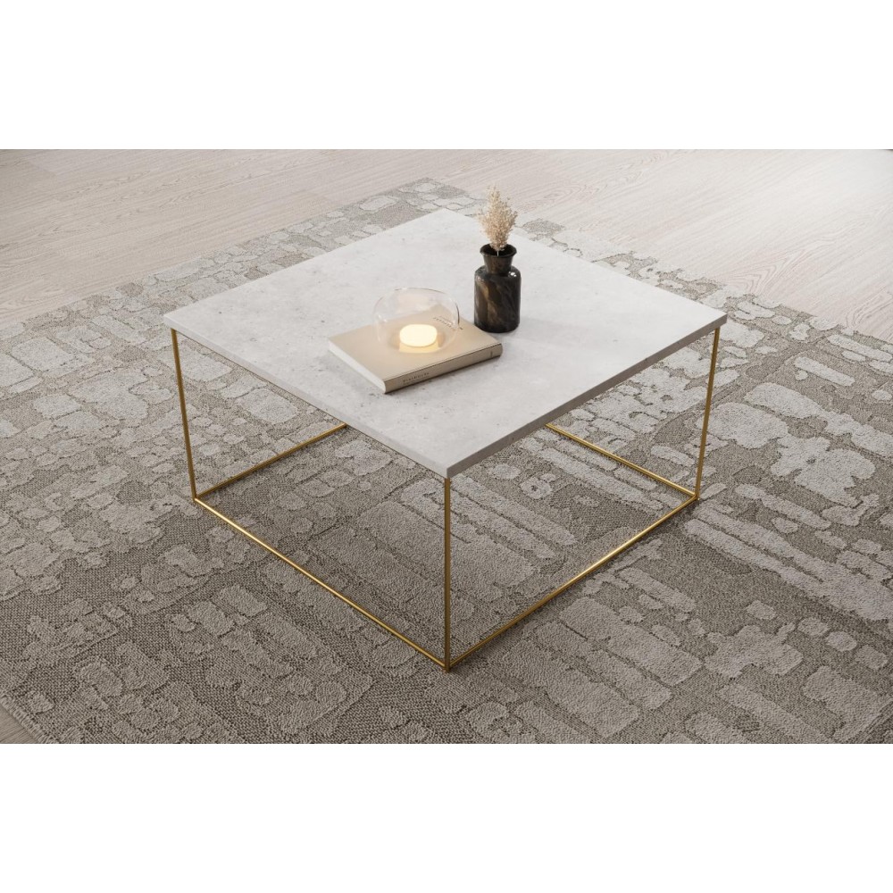 Τραπεζάκι σαλονιού Nori-Gkri-Xryso 65x65x37