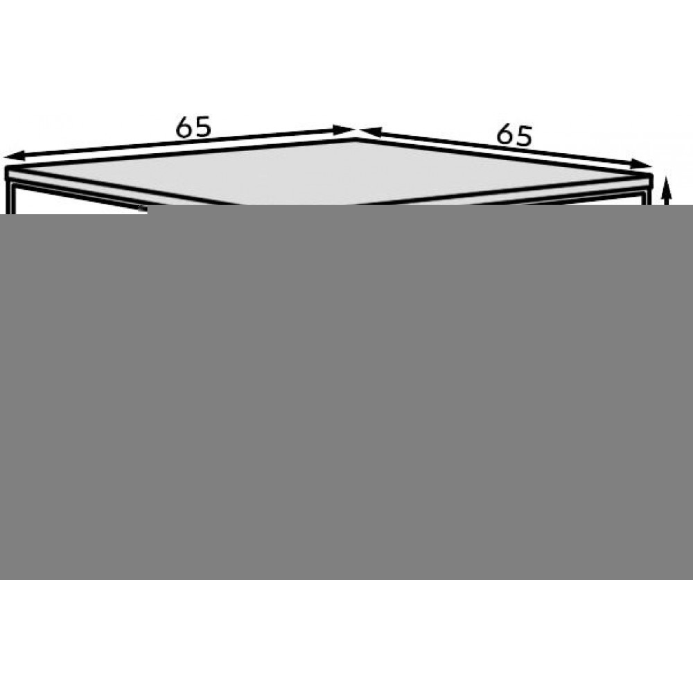 Τραπεζάκι σαλονιού Nori-Leuko - Mat 65x65x37