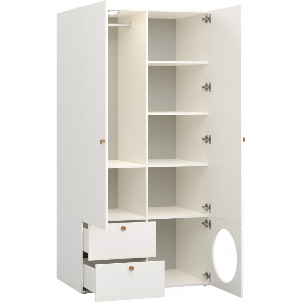 Ντουλάπα Reli Δίφυλλη 1H-Grey