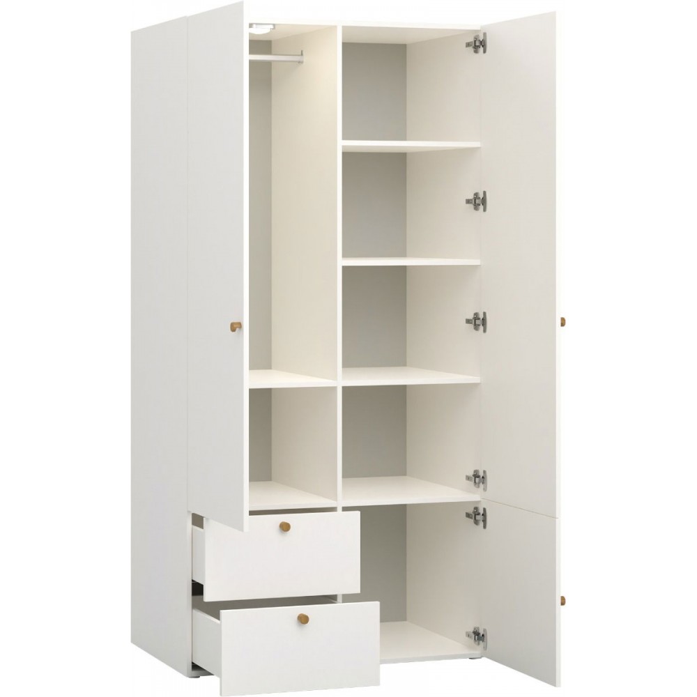 Ντουλάπα Reli Δίφυλλη -Grey