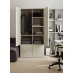 Ντουλάπα Reli Δίφυλλη -Grey