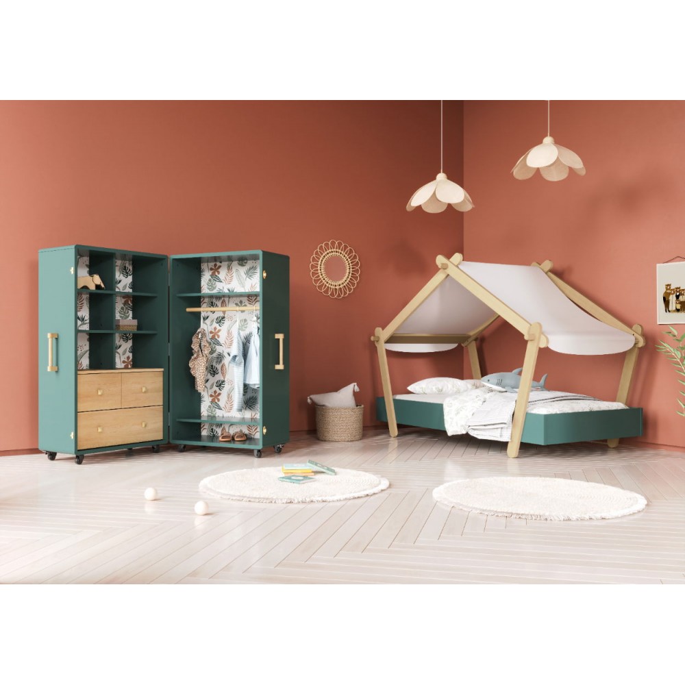 Βρεφικό κρεβάτι Thumbelina-Prasino
