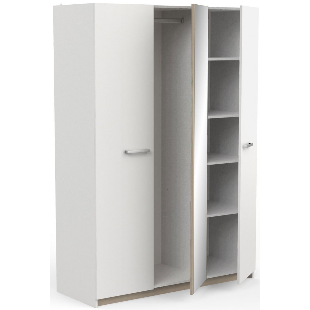 Ντουλάπα Winston τρίφυλλη-Leuko