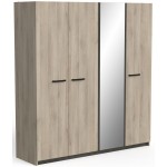 Ντουλάπα Winston τετράφυλλη -Fusiko