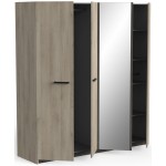 Ντουλάπα Winston τετράφυλλη -Fusiko