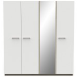 Ντουλάπα Winston τετράφυλλη -Leuko