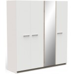 Ντουλάπα Winston τετράφυλλη -Leuko