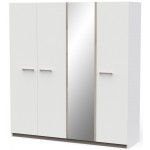 Ντουλάπα Winston τετράφυλλη -Leuko