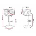 Σκαμπώ μπαρ  Muz BS  2τμχ-Gkri