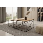 Σετ τραπεζάκια σαλονιού Cilo-Mauro - Kafe 75x75x43