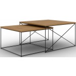 Σετ τραπεζάκια σαλονιού Cilo 75x75x43