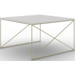 Τραπεζάκι σαλονιού Lenio-Gkri-Xryso 75x75x43