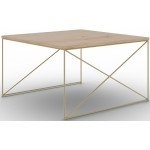 Τραπεζάκι σαλονιού Lenio-Kafe-Xryso 75x75x43