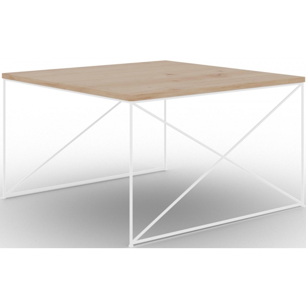 Τραπεζάκι σαλονιού Lenio-Leuko-Kafe 75x75x43