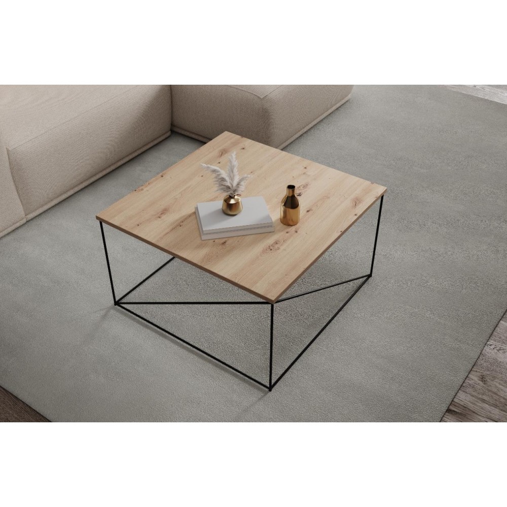 Τραπεζάκι σαλονιού Lenio-Mauro - Kafe 75x75x43