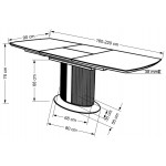 Επεκτεινόμενο Τραπέζι Douglas 160x90x76