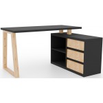 Γωνιακό γραφείο Omar II-Anthraki 135x115x76.2
