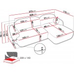 Γωνιακός καναπές Mayo-Krem-Δεξιά