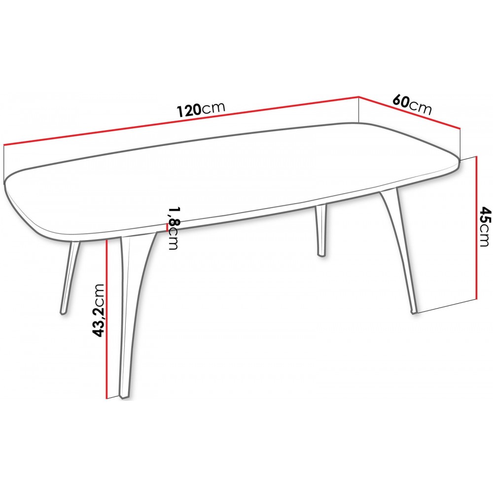 Τραπεζάκι σαλονιού Fabiola-Mauro - Drus