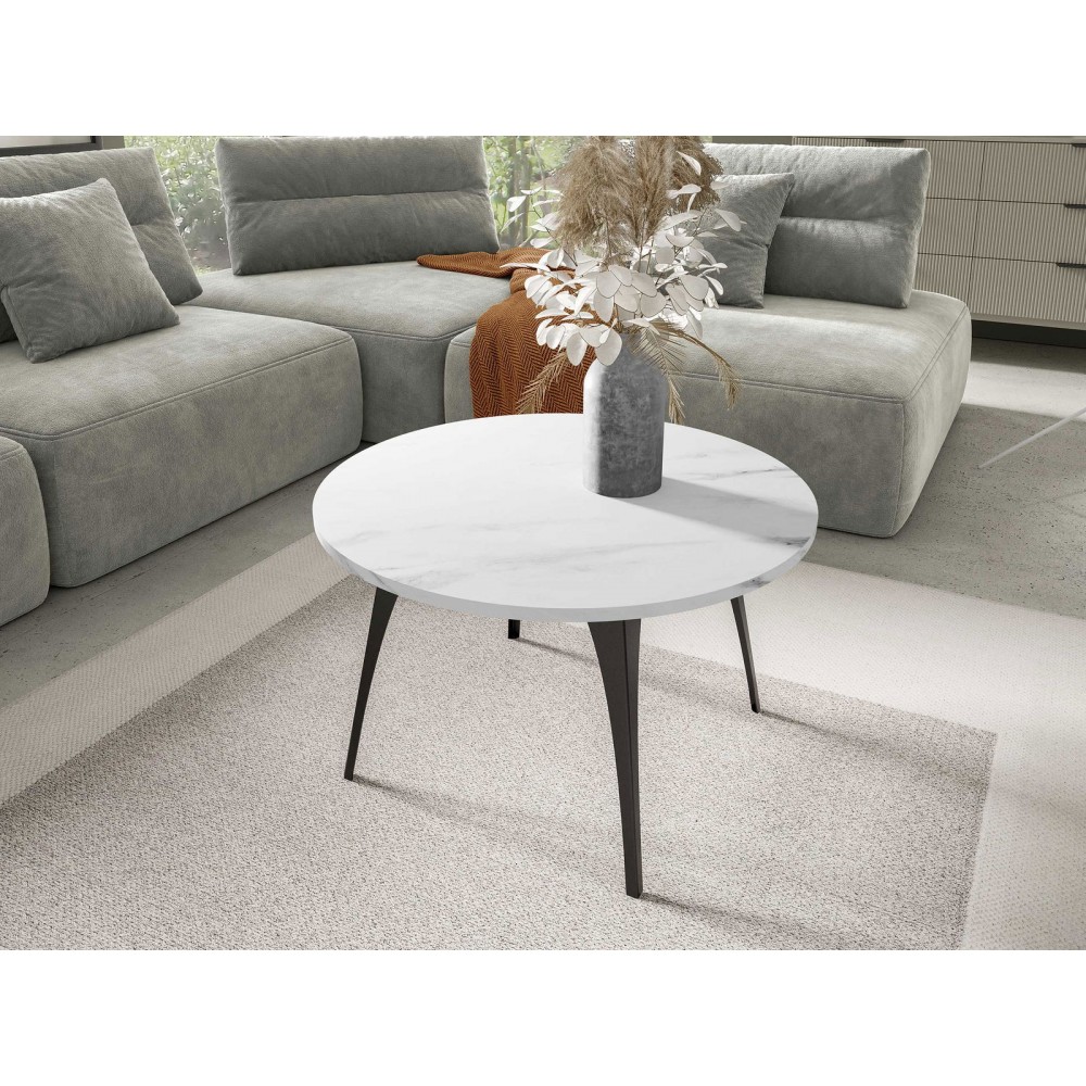 Τραπεζάκι σαλονιού Frida-Leuko Marmaro