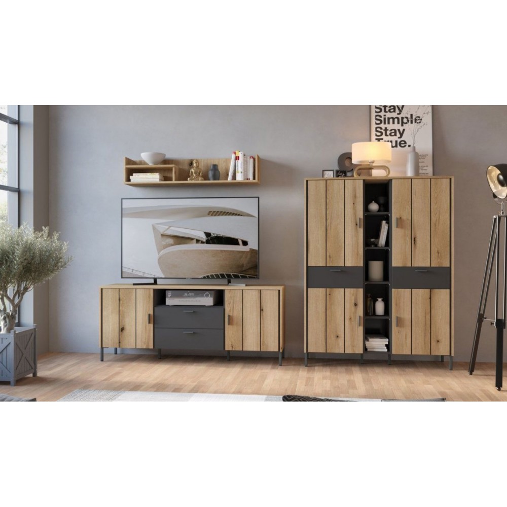 Έπιπλο τηλεόρασης Sage Dab-Μήκος: 158.2 εκ.